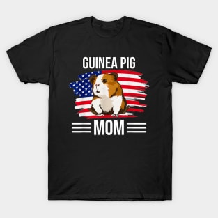 USA Flag 4th Of July Mothers Day Merica Guinea Pig T-Shirt